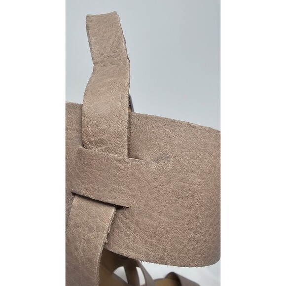 Lucky Brand Veneesha Sling back Desert Taupe Open Toe Heels Sandals Size 11 - Picture 9 of 13